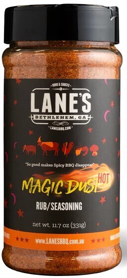 Lane's BBQ Magic Dust Hot 331g - lanesmagicdust-331 - Lanes BBQ