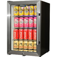 Tropical Glass Door Mini Bar Fridge / 80 Cans Left Hinged