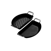 Kamado Joe Karbon Steel Half Moon Pan Set