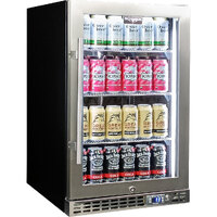 Schmick Quiet Running Front Venting Under Bench Glass Door Bar Fridge Model SK116-SS