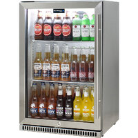 Schmick 304 Stainless Steel Bar Fridge Tropical Rated With Heated Glass and Triple Glazing Model SK118L-SS