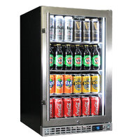 Schmick Quiet Running Front Venting Under Bench Triple Glazed Glass Door Bar Fridge Model SK126-SS