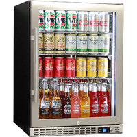 Schmick Quiet Running Front Venting Under Bench Triple Glazed Glass Door Bar Fridge Model SK156-SS