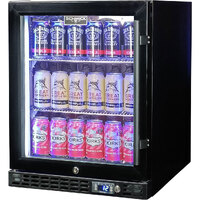 Schmick Quiet Running Front Venting Under Bench Heated Glass Door Bar Fridge Model SK86L-B-HD