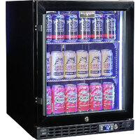 Schmick Quiet Running Front Venting Under Bench Heated Glass Door Bar Fridge Model SK86R-B-HD