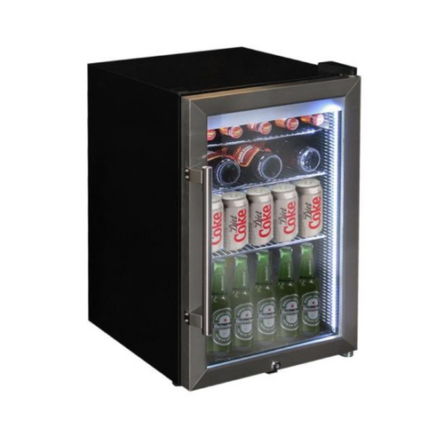 Heller 70L Undercounter Glass Door Fridge - HBC70