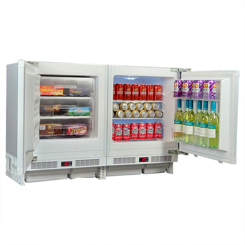 Schmick Matching Integrated Under Counter Built In Fridge And Freezer Combination Model MC200-INT