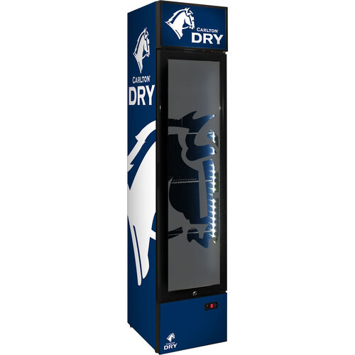 Carlton Dry Branded Skinny Upright Bar Fridge